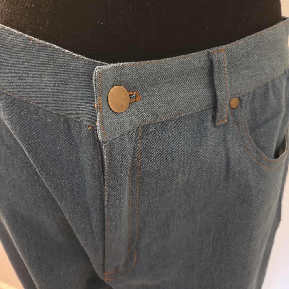 Women’s Blue Jeans with Rainbow Back Detail - Picture 7 of 9